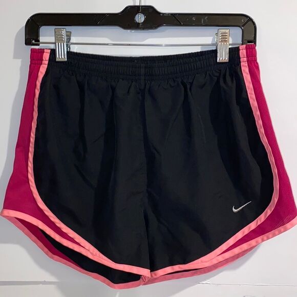 Riccardo Tisci x Nike Women's Pink Black Colorblock Dri-Fit Running Shorts Small - Picture 1 of 8
